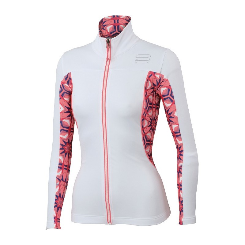 Kvinner jakke Sportful Rythmo W Top Hvit/kaleidoskop Kvinner jakke Sportful Rythmo W Top Hvit/kaleidoskop